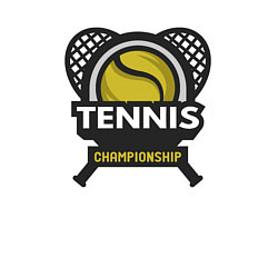 Свитшот хлопковый мужской Tennis championship, цвет: белый — фото 2