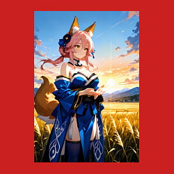 Свитшот хлопковый мужской Tamamo no Mae Fate Grand Order, цвет: красный — фото 2