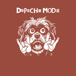 Свитшот хлопковый мужской Depeche Mode rock dog, цвет: кирпичный — фото 2