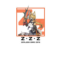 Свитшот хлопковый мужской Пульхра Феллини - Zenless Zone Zero, цвет: белый — фото 2