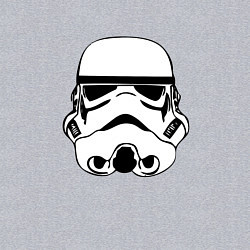 Свитшот хлопковый мужской Мужской шлем имперского солдата - для пары, цвет: меланж — фото 2