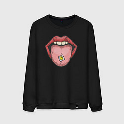 Мужской свитшот Smiling lips