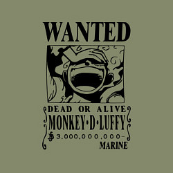 Свитшот хлопковый мужской Луффи - розыск, цвет: авокадо — фото 2