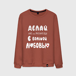 Мужской свитшот Делай с любовью