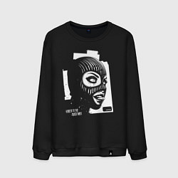 Свитшот хлопковый мужской Here is to the crazy ones, цвет: черный