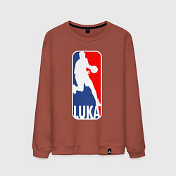 Свитшот хлопковый мужской NBA Luka, цвет: кирпичный