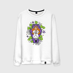 Свитшот хлопковый мужской Мёртвая невеста, цвет: белый