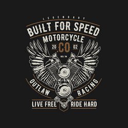 Свитшот хлопковый мужской Мотор, цвет: черный — фото 2