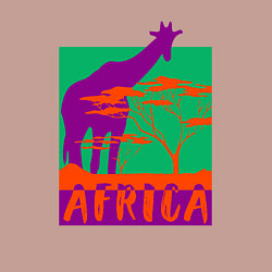 Свитшот хлопковый мужской В Африке, цвет: пыльно-розовый — фото 2