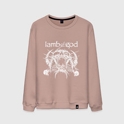 Мужской свитшот Lamb of god - skull