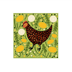 Свитшот хлопковый мужской Курочка ряба, цвет: белый — фото 2