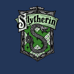 Свитшот хлопковый мужской Slytherin emblem, цвет: тёмно-синий — фото 2