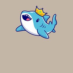 Свитшот хлопковый мужской Королевская акула, цвет: миндальный — фото 2