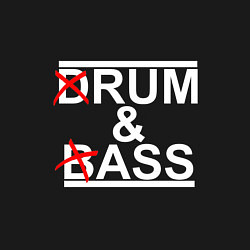 Свитшот хлопковый мужской Drum and bass black, цвет: черный — фото 2