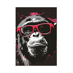 Свитшот хлопковый мужской Мартышка в очках, цвет: белый — фото 2