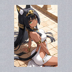 Свитшот хлопковый мужской Сфинкс в древнем Египте, цвет: меланж — фото 2