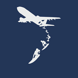 Свитшот хлопковый мужской Plane surfer, цвет: тёмно-синий — фото 2