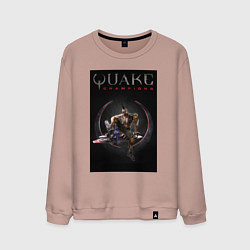 Свитшот хлопковый мужской Quake champions Anarki, цвет: пыльно-розовый
