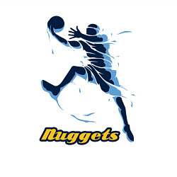 Свитшот хлопковый мужской Nuggets baller, цвет: белый — фото 2