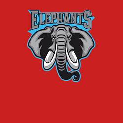 Свитшот хлопковый мужской Команда слонов, цвет: красный — фото 2