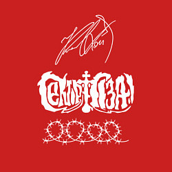 Свитшот хлопковый мужской Сектор газа подпись Юрия Хоя, цвет: красный — фото 2