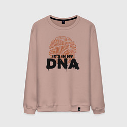 Свитшот хлопковый мужской ДНК баскетбола, цвет: пыльно-розовый
