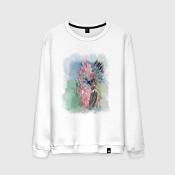 Свитшот хлопковый мужской Почти исчезнувшие виды, цвет: белый