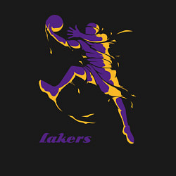 Свитшот хлопковый мужской Lakers baller, цвет: черный — фото 2