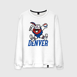 Свитшот хлопковый мужской Denver Nuggets boy, цвет: белый