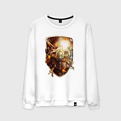Свитшот хлопковый мужской Order of the Sanctified Shield Warhammer, цвет: белый