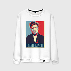 Свитшот хлопковый мужской David Lynch, цвет: белый
