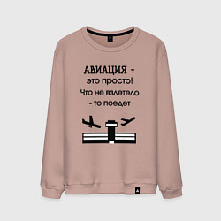 Мужской свитшот Авиация это просто