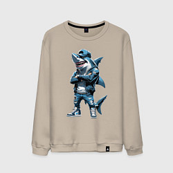 Мужской свитшот Акула в кепке