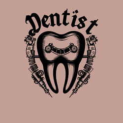 Свитшот хлопковый мужской Зубной мастер зуб механический, цвет: пыльно-розовый — фото 2