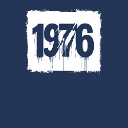 Свитшот хлопковый мужской 1976 год в стиле трафаретной печати, цвет: тёмно-синий — фото 2