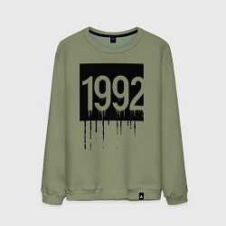Свитшот хлопковый мужской Капающий 1992 год, цвет: авокадо