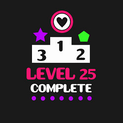 Свитшот хлопковый мужской 25 уровень пройден, цвет: черный — фото 2