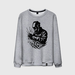 Мужской свитшот Сварщик варит с искрами