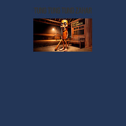 Свитшот хлопковый мужской Tung tung tung Zahar, цвет: тёмно-синий — фото 2