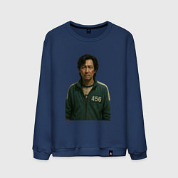 Свитшот хлопковый мужской Грустный игрок 456, цвет: тёмно-синий