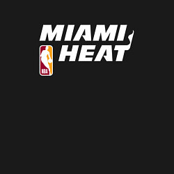 Свитшот хлопковый мужской Майами Хит - НБА баскетбол, цвет: черный — фото 2
