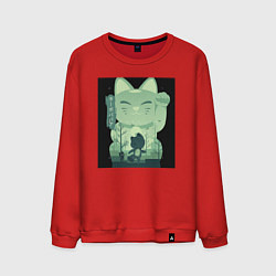 Свитшот хлопковый мужской Neko Turbo Granny Dandadan, цвет: красный