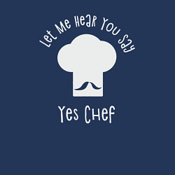 Свитшот хлопковый мужской Да шеф, цвет: тёмно-синий — фото 2