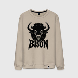 Мужской свитшот Мощное граффити бизон