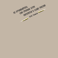 Свитшот хлопковый мужской Бури обратятся к славе России Ушаков черный узор, цвет: миндальный — фото 2