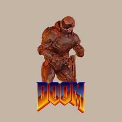 Свитшот хлопковый мужской Doom солдат, цвет: миндальный — фото 2