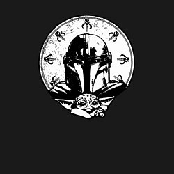 Свитшот хлопковый мужской The Mandalorian, цвет: черный — фото 2