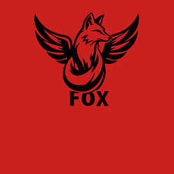 Свитшот хлопковый мужской Крылатая лиса, цвет: красный — фото 2