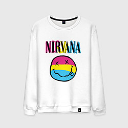 Мужской свитшот Нирвана цветной