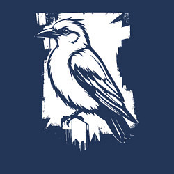 Свитшот хлопковый мужской Кукушка в стиле граффити, цвет: тёмно-синий — фото 2